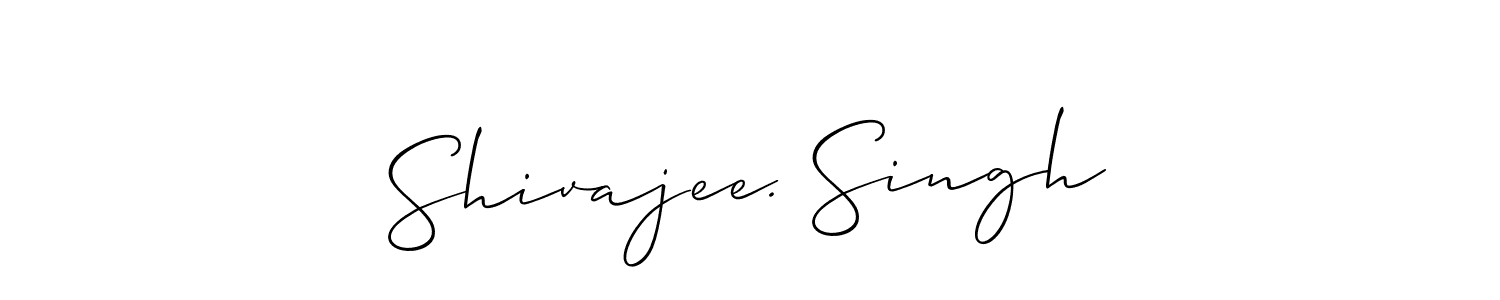 Make a beautiful signature design for name Shivajee. Singh. With this signature (Allison_Script) style, you can create a handwritten signature for free. Shivajee. Singh signature style 2 images and pictures png