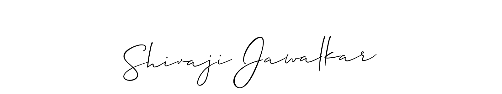 Shivaji Jawalkar stylish signature style. Best Handwritten Sign (Allison_Script) for my name. Handwritten Signature Collection Ideas for my name Shivaji Jawalkar. Shivaji Jawalkar signature style 2 images and pictures png