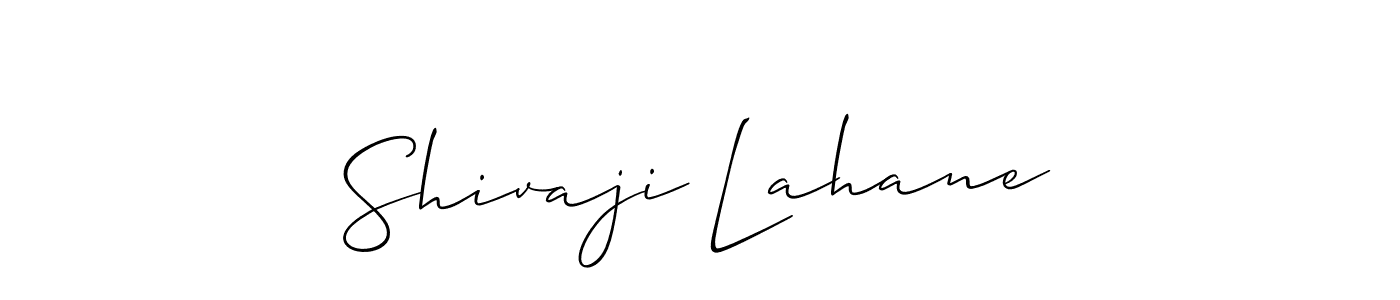 Also we have Shivaji Lahane name is the best signature style. Create professional handwritten signature collection using Allison_Script autograph style. Shivaji Lahane signature style 2 images and pictures png