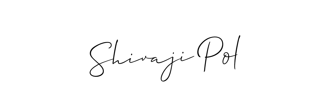 Also You can easily find your signature by using the search form. We will create Shivaji Pol name handwritten signature images for you free of cost using Allison_Script sign style. Shivaji Pol signature style 2 images and pictures png