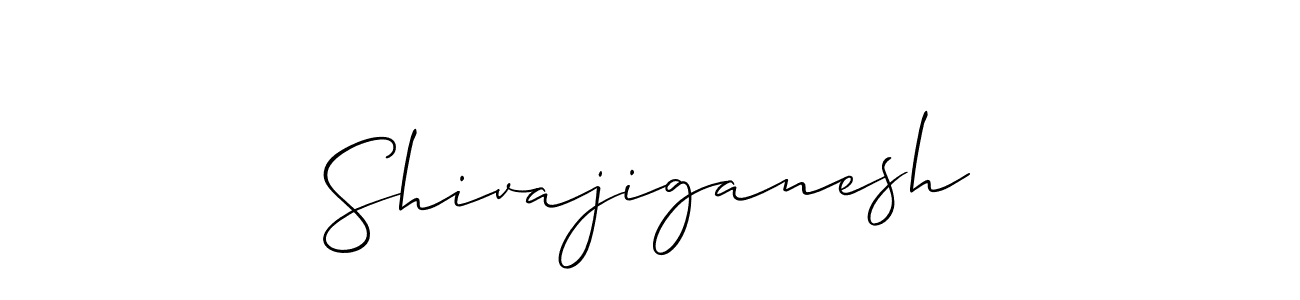 Also we have Shivajiganesh name is the best signature style. Create professional handwritten signature collection using Allison_Script autograph style. Shivajiganesh signature style 2 images and pictures png