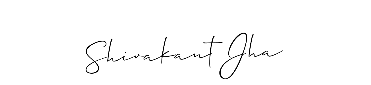 Design your own signature with our free online signature maker. With this signature software, you can create a handwritten (Allison_Script) signature for name Shivakant Jha. Shivakant Jha signature style 2 images and pictures png