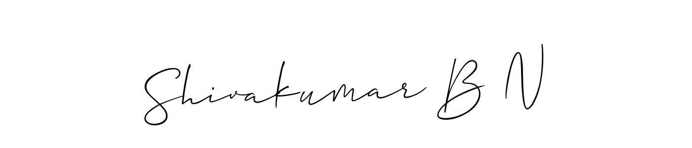 How to Draw Shivakumar B N signature style? Allison_Script is a latest design signature styles for name Shivakumar B N. Shivakumar B N signature style 2 images and pictures png