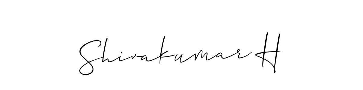 How to Draw Shivakumar H signature style? Allison_Script is a latest design signature styles for name Shivakumar H. Shivakumar H signature style 2 images and pictures png
