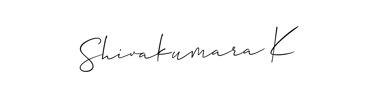 Similarly Allison_Script is the best handwritten signature design. Signature creator online .You can use it as an online autograph creator for name Shivakumara K. Shivakumara K signature style 2 images and pictures png