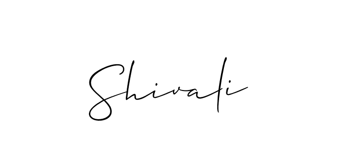 Use a signature maker to create a handwritten signature online. With this signature software, you can design (Allison_Script) your own signature for name Shivali. Shivali signature style 2 images and pictures png