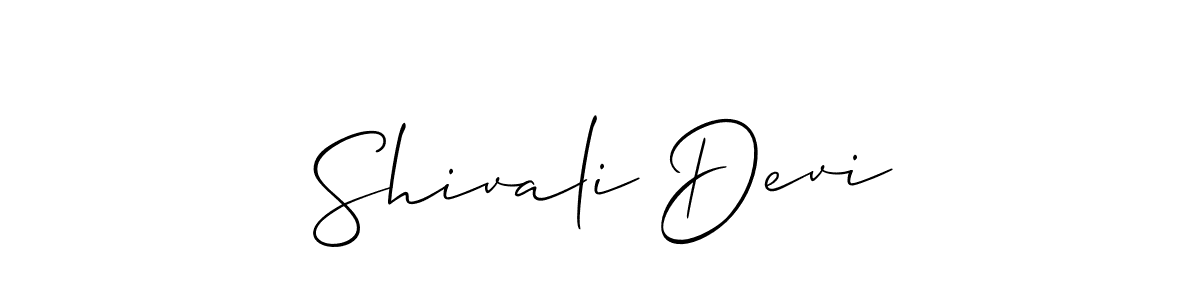 Use a signature maker to create a handwritten signature online. With this signature software, you can design (Allison_Script) your own signature for name Shivali Devi. Shivali Devi signature style 2 images and pictures png