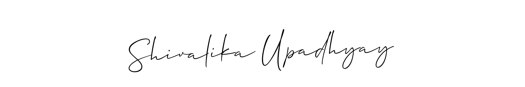 Use a signature maker to create a handwritten signature online. With this signature software, you can design (Allison_Script) your own signature for name Shivalika Upadhyay. Shivalika Upadhyay signature style 2 images and pictures png