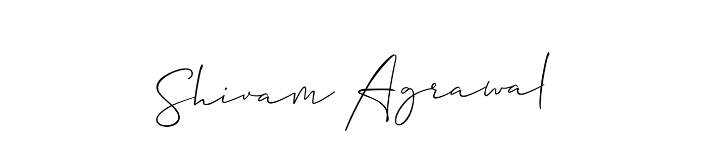 How to make Shivam Agrawal signature? Allison_Script is a professional autograph style. Create handwritten signature for Shivam Agrawal name. Shivam Agrawal signature style 2 images and pictures png