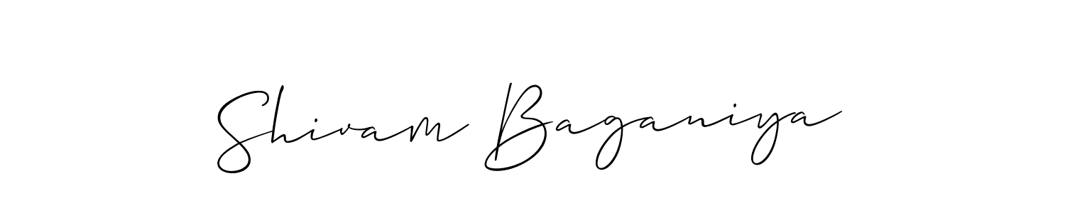 Similarly Allison_Script is the best handwritten signature design. Signature creator online .You can use it as an online autograph creator for name Shivam Baganiya. Shivam Baganiya signature style 2 images and pictures png