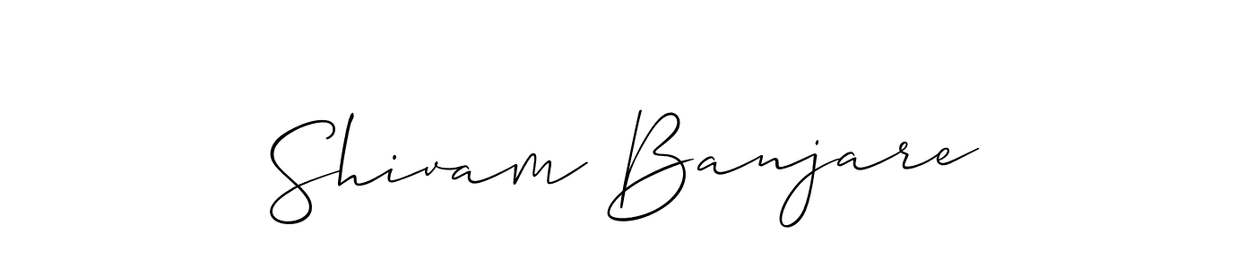 Similarly Allison_Script is the best handwritten signature design. Signature creator online .You can use it as an online autograph creator for name Shivam Banjare. Shivam Banjare signature style 2 images and pictures png