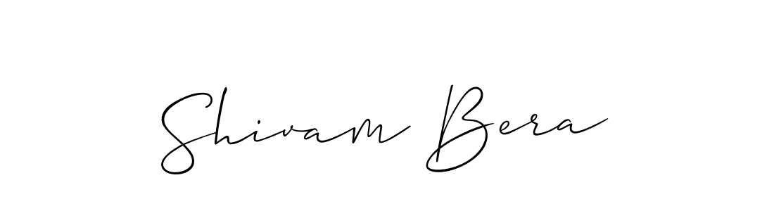 Allison_Script is a professional signature style that is perfect for those who want to add a touch of class to their signature. It is also a great choice for those who want to make their signature more unique. Get Shivam Bera name to fancy signature for free. Shivam Bera signature style 2 images and pictures png