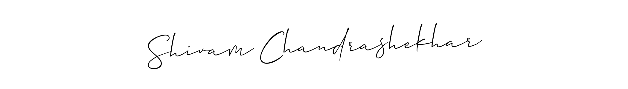 You should practise on your own different ways (Allison_Script) to write your name (Shivam Chandrashekhar) in signature. don't let someone else do it for you. Shivam Chandrashekhar signature style 2 images and pictures png