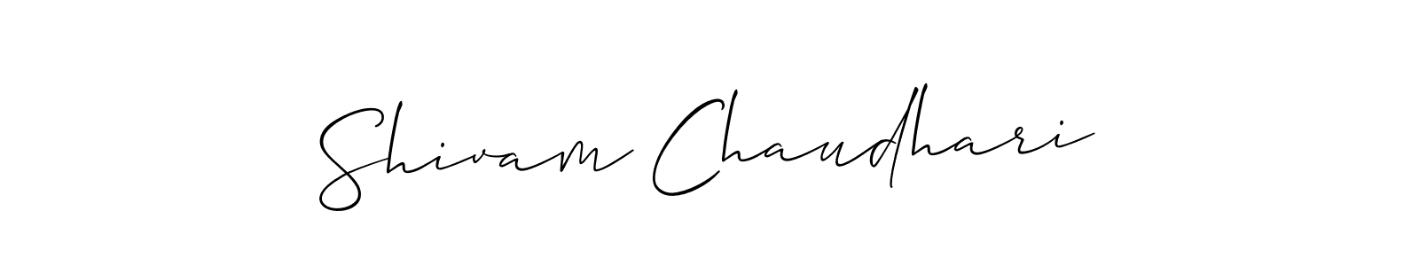 The best way (Allison_Script) to make a short signature is to pick only two or three words in your name. The name Shivam Chaudhari include a total of six letters. For converting this name. Shivam Chaudhari signature style 2 images and pictures png