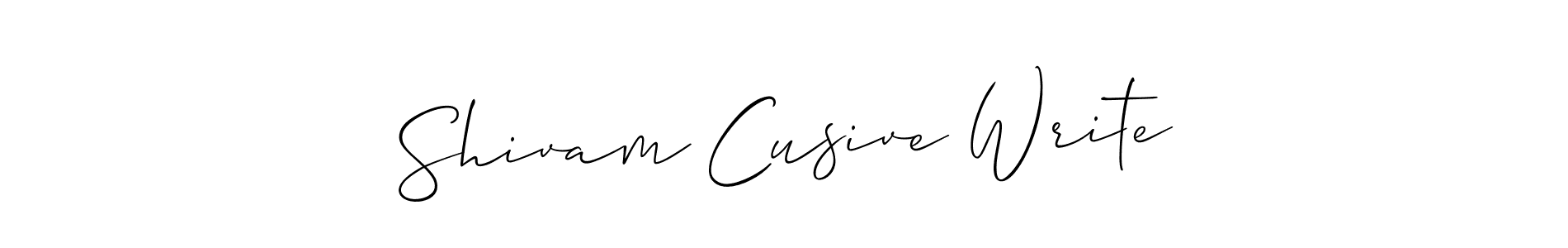 Make a beautiful signature design for name Shivam Cusive Write. Use this online signature maker to create a handwritten signature for free. Shivam Cusive Write signature style 2 images and pictures png