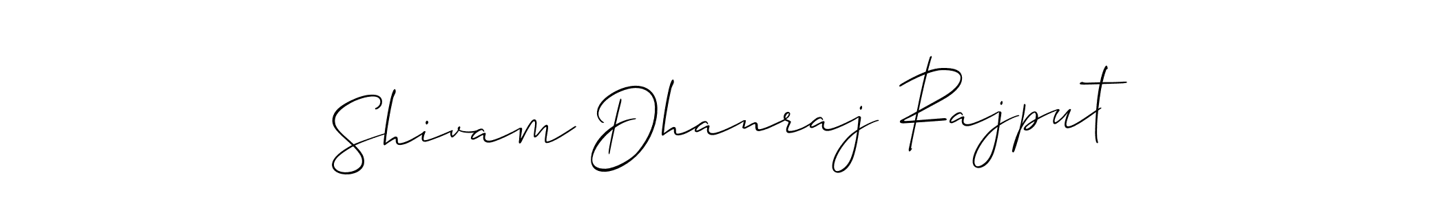 Use a signature maker to create a handwritten signature online. With this signature software, you can design (Allison_Script) your own signature for name Shivam Dhanraj Rajput. Shivam Dhanraj Rajput signature style 2 images and pictures png