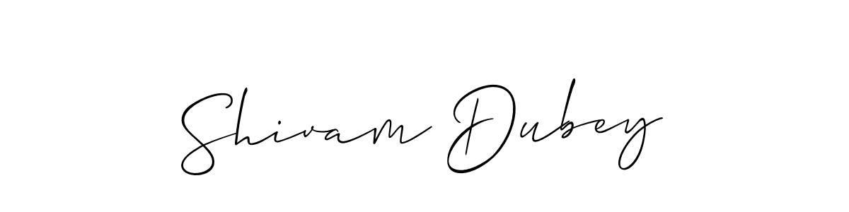 You should practise on your own different ways (Allison_Script) to write your name (Shivam Dubey) in signature. don't let someone else do it for you. Shivam Dubey signature style 2 images and pictures png