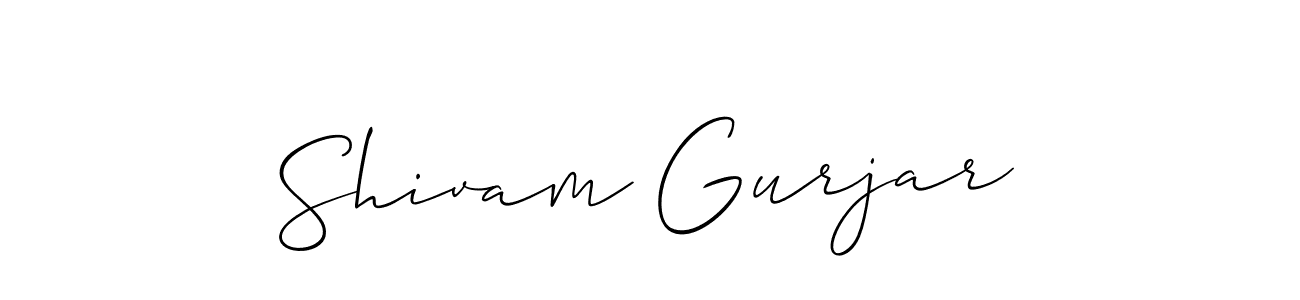 if you are searching for the best signature style for your name Shivam Gurjar. so please give up your signature search. here we have designed multiple signature styles  using Allison_Script. Shivam Gurjar signature style 2 images and pictures png