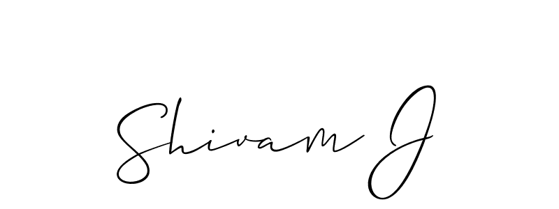 Make a beautiful signature design for name Shivam J. Use this online signature maker to create a handwritten signature for free. Shivam J signature style 2 images and pictures png