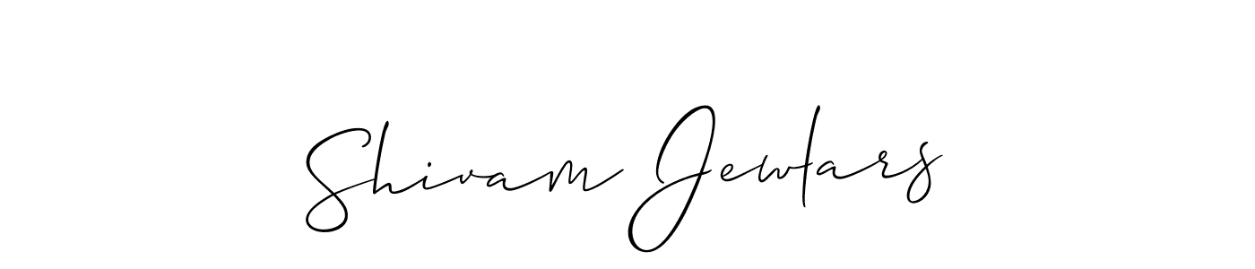 Shivam Jewlars stylish signature style. Best Handwritten Sign (Allison_Script) for my name. Handwritten Signature Collection Ideas for my name Shivam Jewlars. Shivam Jewlars signature style 2 images and pictures png