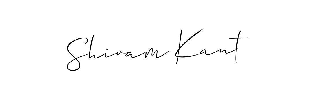 You should practise on your own different ways (Allison_Script) to write your name (Shivam Kant) in signature. don't let someone else do it for you. Shivam Kant signature style 2 images and pictures png