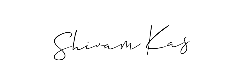 Make a beautiful signature design for name Shivam Kas. With this signature (Allison_Script) style, you can create a handwritten signature for free. Shivam Kas signature style 2 images and pictures png