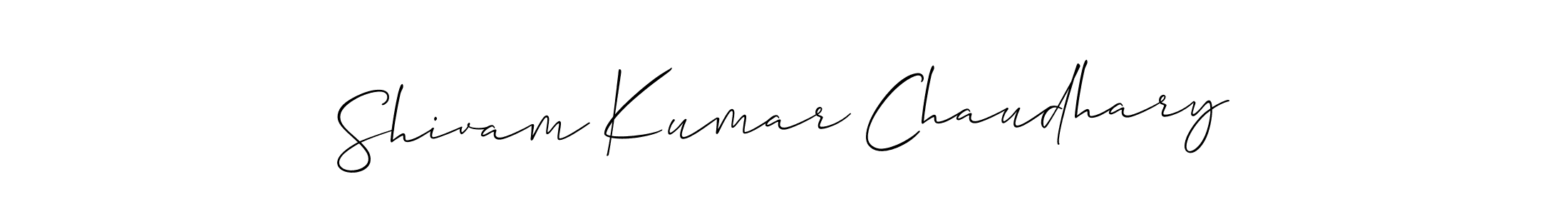 Create a beautiful signature design for name Shivam Kumar Chaudhary. With this signature (Allison_Script) fonts, you can make a handwritten signature for free. Shivam Kumar Chaudhary signature style 2 images and pictures png