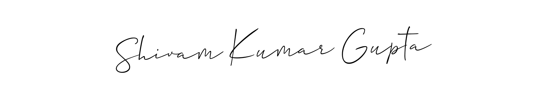 How to make Shivam Kumar Gupta name signature. Use Allison_Script style for creating short signs online. This is the latest handwritten sign. Shivam Kumar Gupta signature style 2 images and pictures png