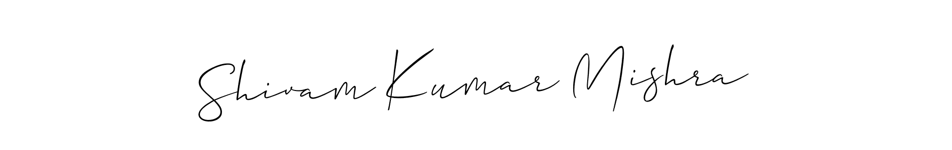 Make a short Shivam Kumar Mishra signature style. Manage your documents anywhere anytime using Allison_Script. Create and add eSignatures, submit forms, share and send files easily. Shivam Kumar Mishra signature style 2 images and pictures png