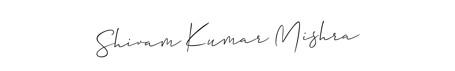 Make a short Shivam Kumar Mishra signature style. Manage your documents anywhere anytime using Allison_Script. Create and add eSignatures, submit forms, share and send files easily. Shivam Kumar Mishra signature style 2 images and pictures png