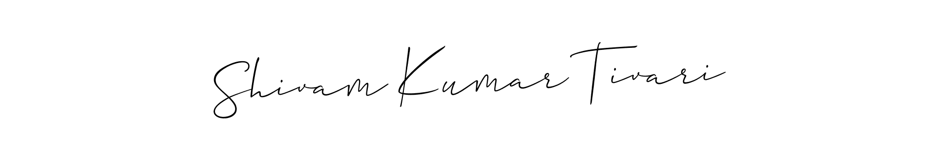 Create a beautiful signature design for name Shivam Kumar Tivari. With this signature (Allison_Script) fonts, you can make a handwritten signature for free. Shivam Kumar Tivari signature style 2 images and pictures png