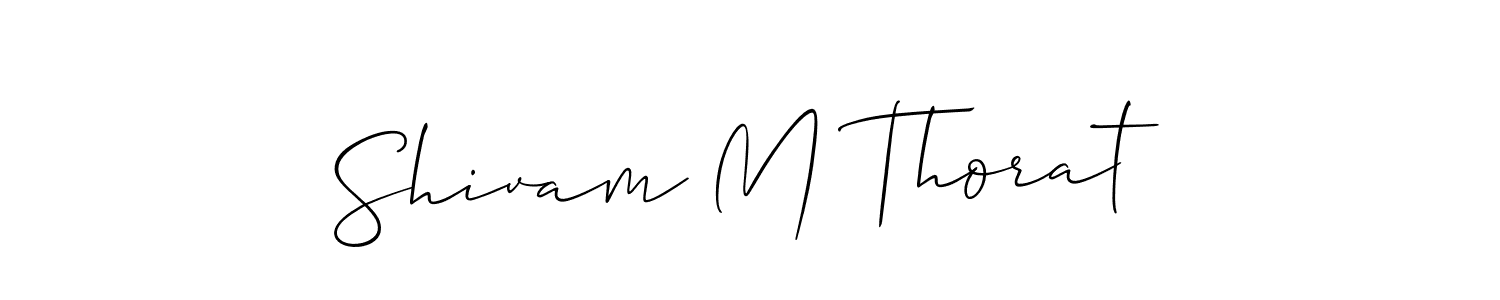 How to Draw Shivam M Thorat signature style? Allison_Script is a latest design signature styles for name Shivam M Thorat. Shivam M Thorat signature style 2 images and pictures png