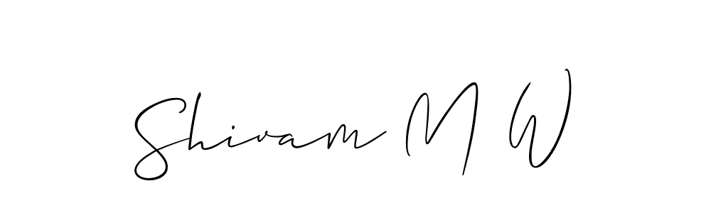 Once you've used our free online signature maker to create your best signature Allison_Script style, it's time to enjoy all of the benefits that Shivam M W name signing documents. Shivam M W signature style 2 images and pictures png