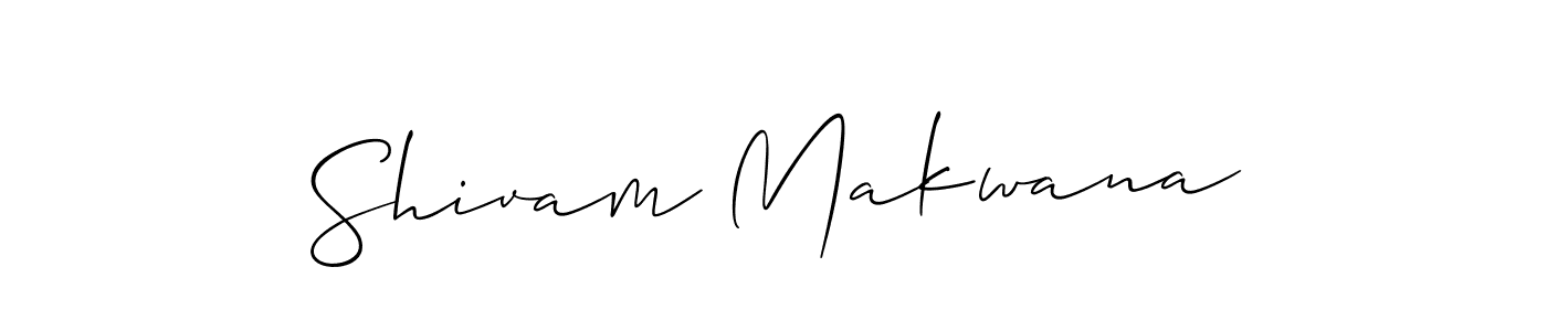 Best and Professional Signature Style for Shivam Makwana. Allison_Script Best Signature Style Collection. Shivam Makwana signature style 2 images and pictures png