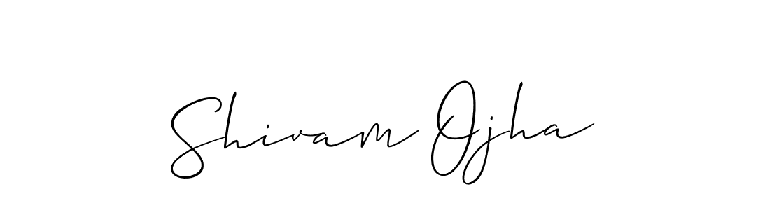 Use a signature maker to create a handwritten signature online. With this signature software, you can design (Allison_Script) your own signature for name Shivam Ojha. Shivam Ojha signature style 2 images and pictures png
