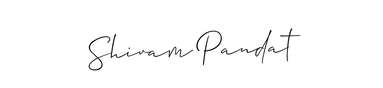 How to Draw Shivam Pandat signature style? Allison_Script is a latest design signature styles for name Shivam Pandat. Shivam Pandat signature style 2 images and pictures png