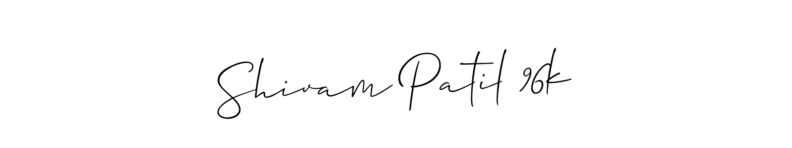 Create a beautiful signature design for name Shivam Patil 96k. With this signature (Allison_Script) fonts, you can make a handwritten signature for free. Shivam Patil 96k signature style 2 images and pictures png