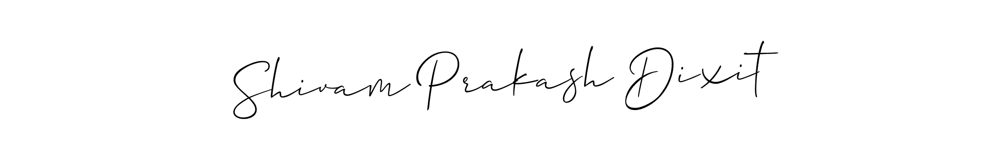 Allison_Script is a professional signature style that is perfect for those who want to add a touch of class to their signature. It is also a great choice for those who want to make their signature more unique. Get Shivam Prakash Dixit name to fancy signature for free. Shivam Prakash Dixit signature style 2 images and pictures png