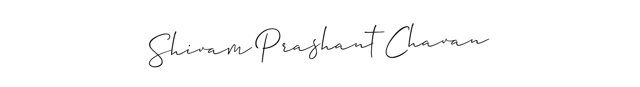 Also You can easily find your signature by using the search form. We will create Shivam Prashant Chavan name handwritten signature images for you free of cost using Allison_Script sign style. Shivam Prashant Chavan signature style 2 images and pictures png