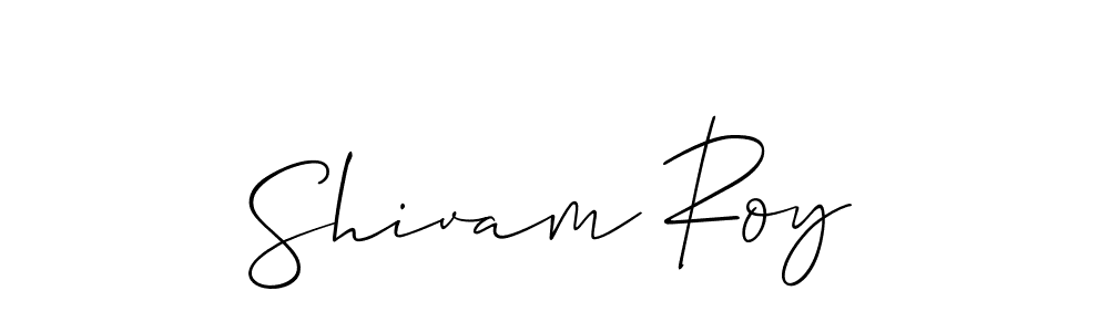 Allison_Script is a professional signature style that is perfect for those who want to add a touch of class to their signature. It is also a great choice for those who want to make their signature more unique. Get Shivam Roy name to fancy signature for free. Shivam Roy signature style 2 images and pictures png