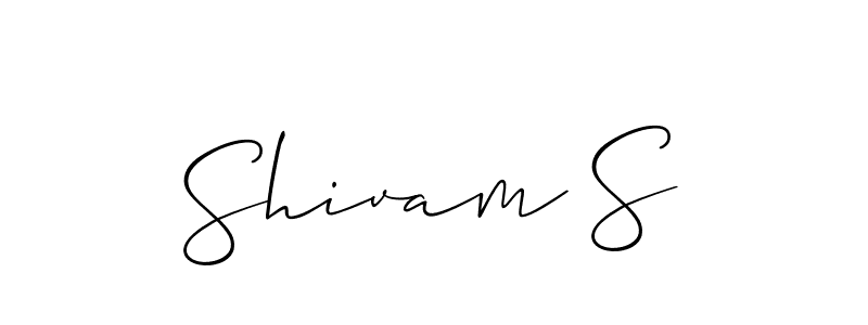 Make a short Shivam S signature style. Manage your documents anywhere anytime using Allison_Script. Create and add eSignatures, submit forms, share and send files easily. Shivam S signature style 2 images and pictures png