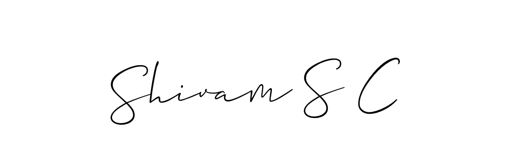 Make a short Shivam S C signature style. Manage your documents anywhere anytime using Allison_Script. Create and add eSignatures, submit forms, share and send files easily. Shivam S C signature style 2 images and pictures png