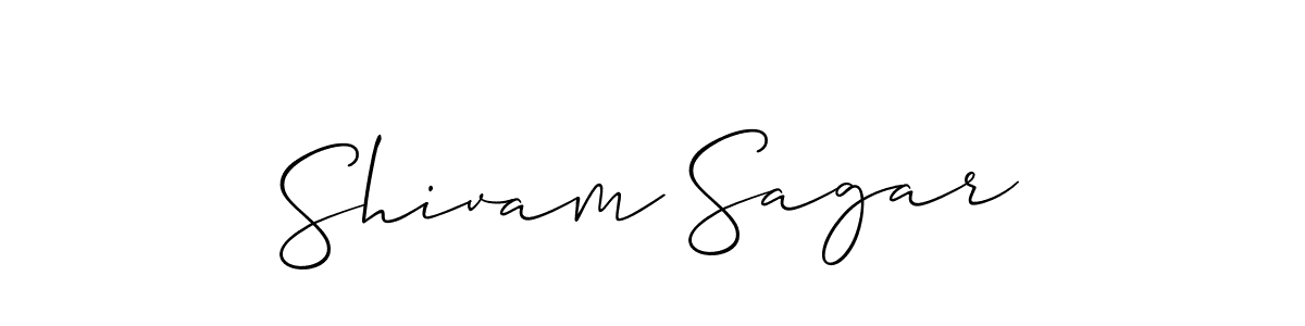 Make a beautiful signature design for name Shivam Sagar. With this signature (Allison_Script) style, you can create a handwritten signature for free. Shivam Sagar signature style 2 images and pictures png