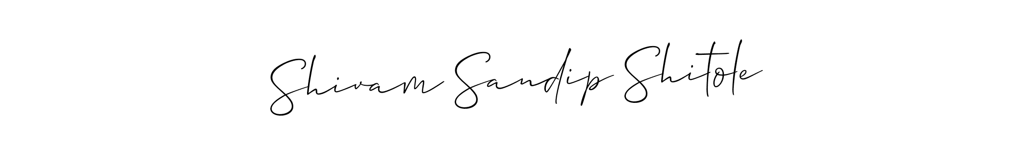 Design your own signature with our free online signature maker. With this signature software, you can create a handwritten (Allison_Script) signature for name Shivam Sandip Shitole. Shivam Sandip Shitole signature style 2 images and pictures png
