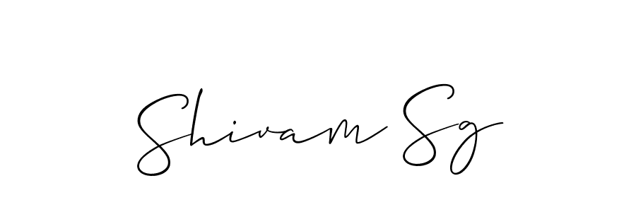 Allison_Script is a professional signature style that is perfect for those who want to add a touch of class to their signature. It is also a great choice for those who want to make their signature more unique. Get Shivam Sg name to fancy signature for free. Shivam Sg signature style 2 images and pictures png