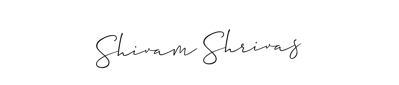 How to make Shivam Shrivas signature? Allison_Script is a professional autograph style. Create handwritten signature for Shivam Shrivas name. Shivam Shrivas signature style 2 images and pictures png