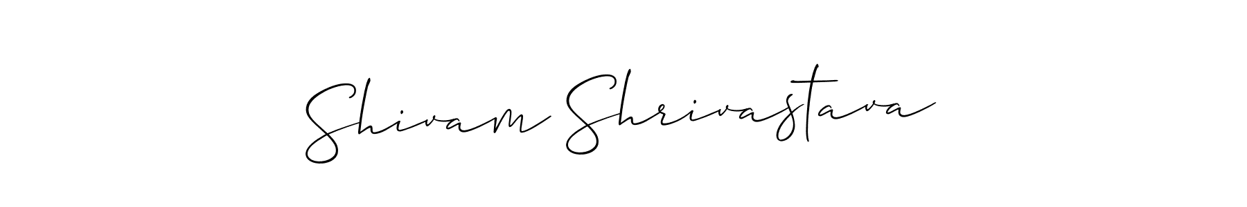 Allison_Script is a professional signature style that is perfect for those who want to add a touch of class to their signature. It is also a great choice for those who want to make their signature more unique. Get Shivam Shrivastava name to fancy signature for free. Shivam Shrivastava signature style 2 images and pictures png