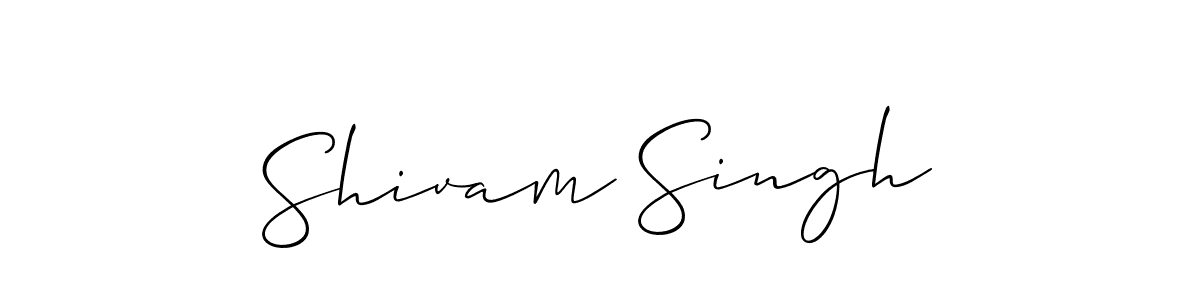 Make a beautiful signature design for name Shivam Singh. With this signature (Allison_Script) style, you can create a handwritten signature for free. Shivam Singh signature style 2 images and pictures png