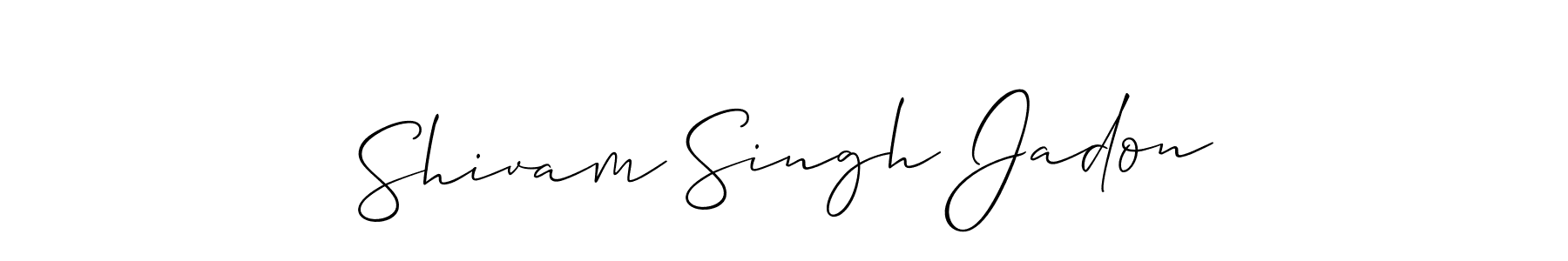 Design your own signature with our free online signature maker. With this signature software, you can create a handwritten (Allison_Script) signature for name Shivam Singh Jadon. Shivam Singh Jadon signature style 2 images and pictures png