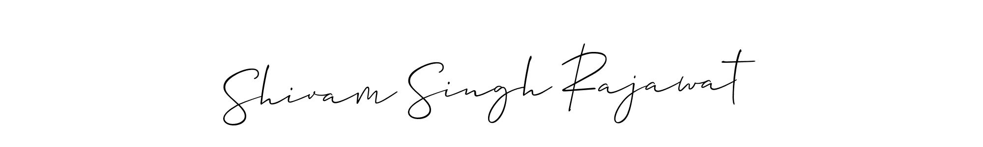 Create a beautiful signature design for name Shivam Singh Rajawat. With this signature (Allison_Script) fonts, you can make a handwritten signature for free. Shivam Singh Rajawat signature style 2 images and pictures png